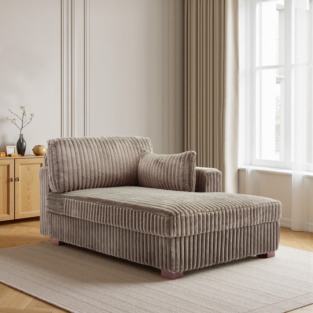 DREAMSIDEA Oversized Right Facing Chaise Lounge Lofa