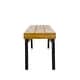 preview thumbnail 12 of 13, Harper Outdoor Modern Industrial Acacia Wood 3-piece Dining Set by Christopher Knight Home
