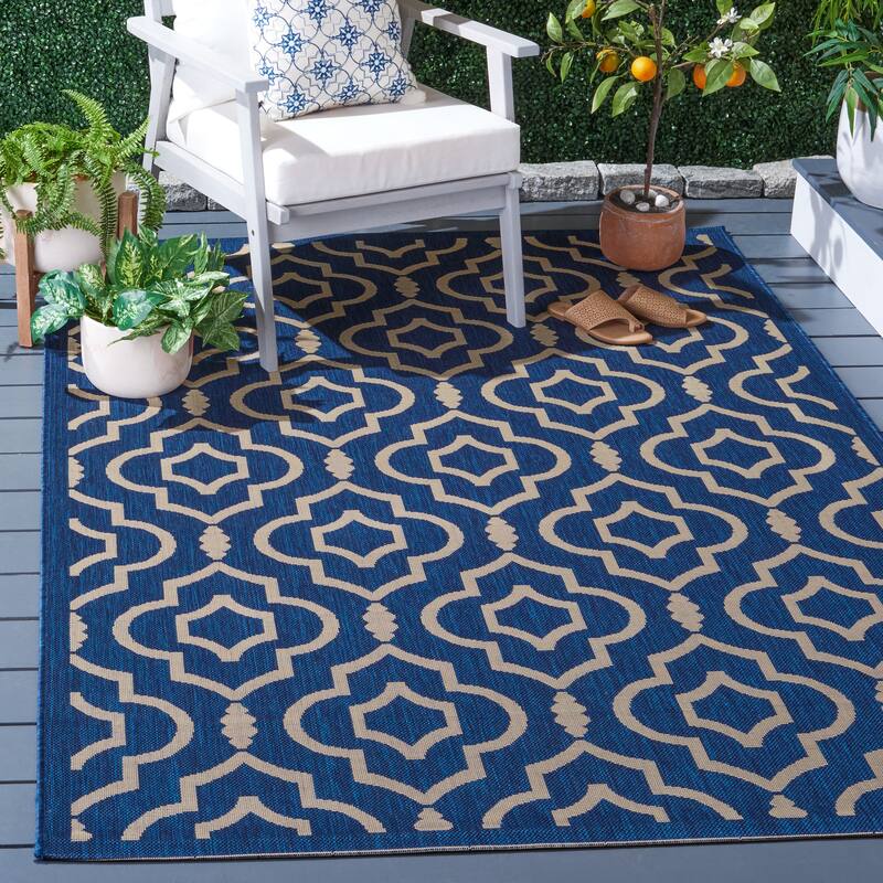 SAFAVIEH Courtyard Ketty Indoor/ Outdoor Waterproof Patio Backyard Rug