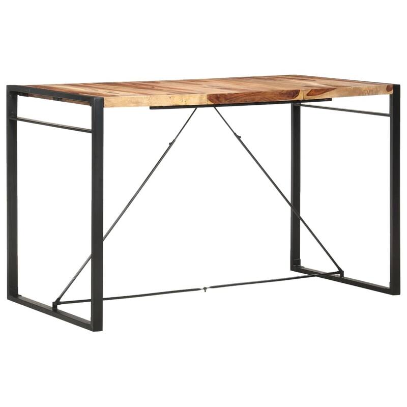 vidaXL Bar Table 70.9"x35.4"x43.3" Solid Sheesham Wood