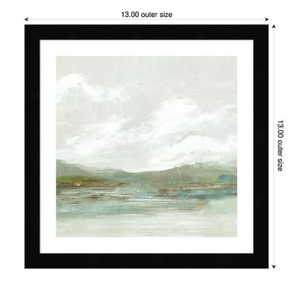 dimension image slide 9 of 18, Crystal Shallows by PI Studio Wood Framed Wall Art Print
