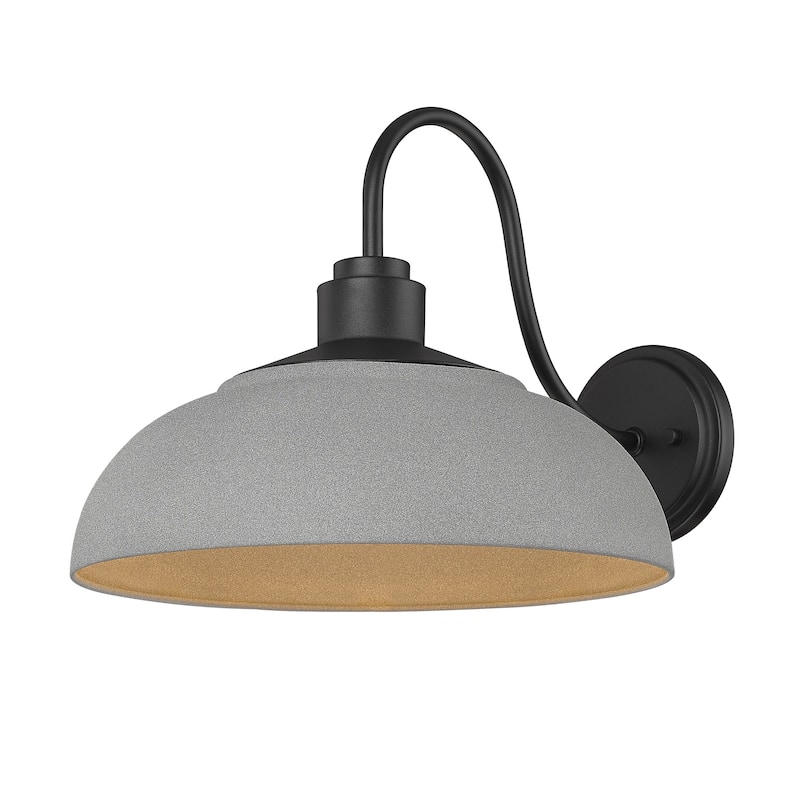 Levitt 13.63" Wide 1-Light Natural Black Outdoor Wall Light