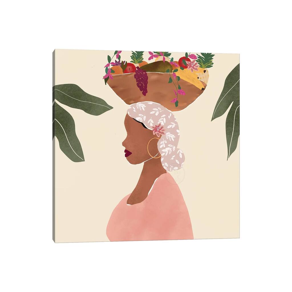 iCanvas "Fruit & Flowers Basket" by ArtByAsh Canvas Print