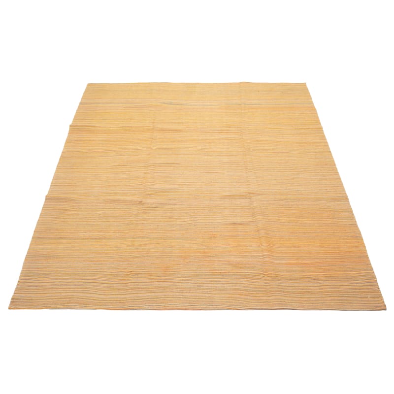 ECARPETGALLERY Flat-Weave Boho Brown Wool Kilim - 6'9 x 8'5