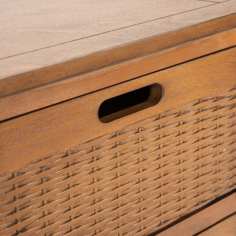 SAFAVIEH Landers Farmhouse 6-Drawer Storage Chest - 30" W x 12.5" L x 26" H