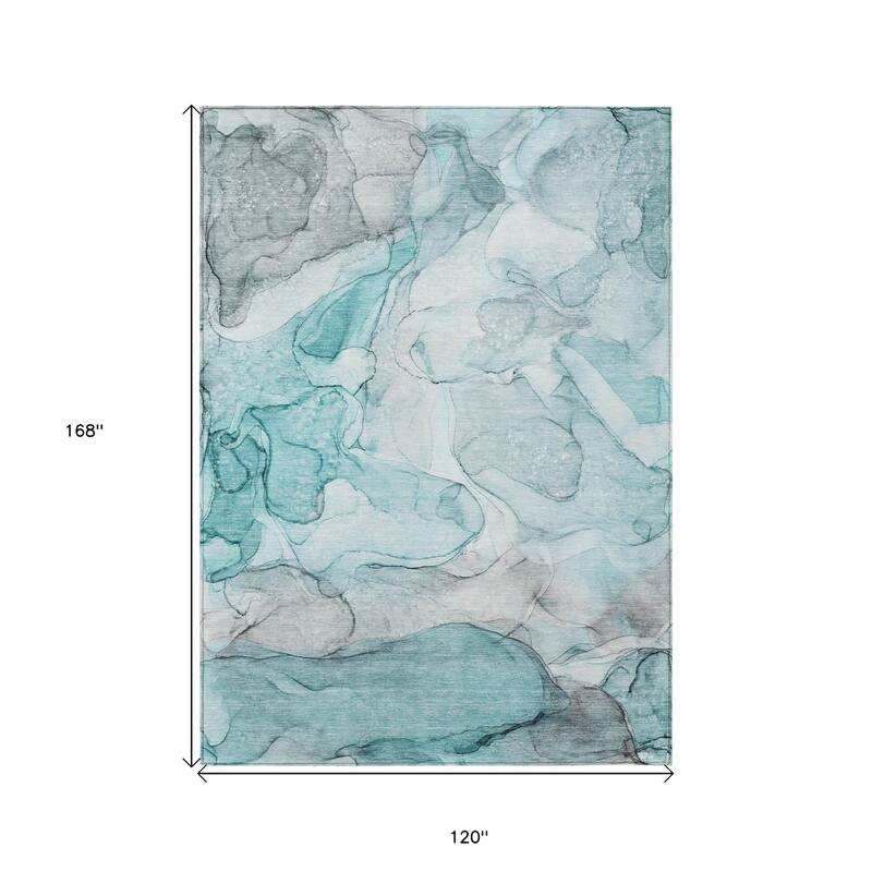 Lalu Unique Abstract Weather Resistant Timeless Fusion Outdoor Rug