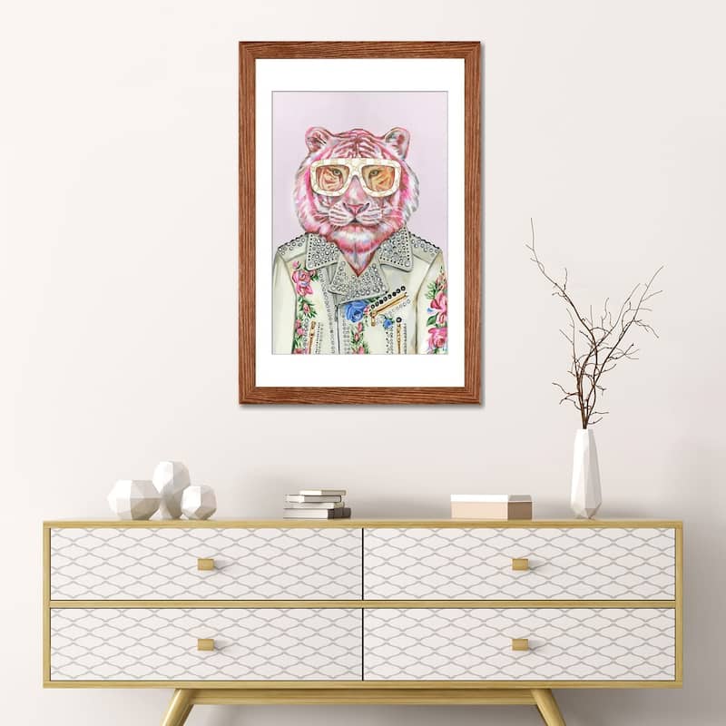 iCanvas "Gucci Pink Tiger" by Heather Perry