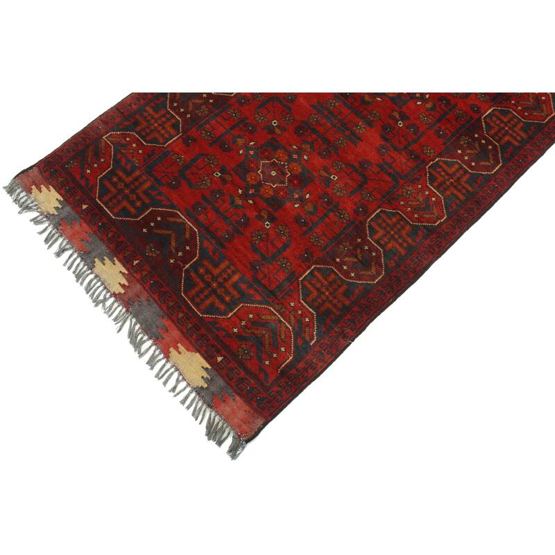 Southwestern Biljik Khal Mohammadi Kye Red/Blue Runner - 2'6'' x 9'5''