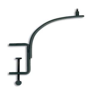 Achla Designs Rail Mounted Bracket for Threaded Birdbath Bowl, 22 Inch Tall, Black Powder Coat Finish