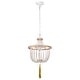 preview thumbnail 3 of 9, Sabina 14 Inch Bohemian Style Antique White Pendant Chandelier 3-Light