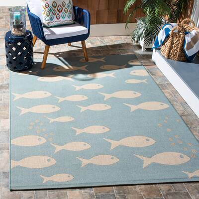 SAFAVIEH Courtyard Illa Indoor/ Outdoor Waterproof Patio Backyard Rug