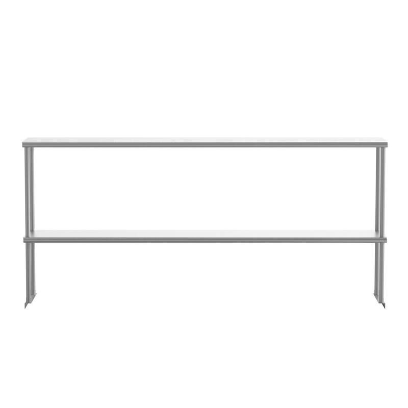 Commercial Grade NSF Certified Stainless Steel Metal Kitchen Double Overshelf