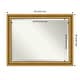 preview thumbnail 27 of 35, Beveled Bathroom Wall Mirror - Parlor Gold Frame Outer Size: 46 x 36 in