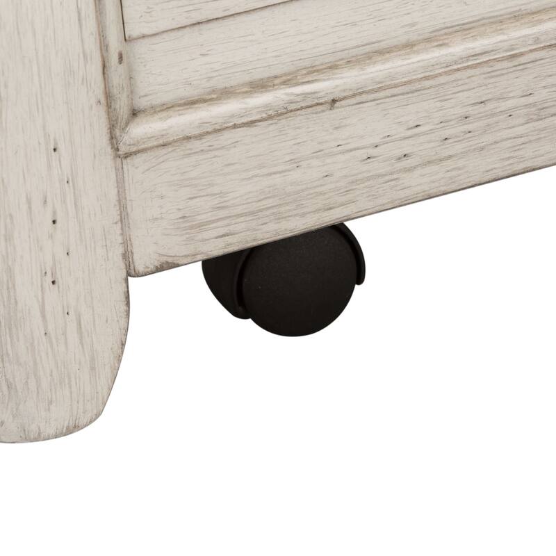 Farmhouse Reimagined Antique White with Chestnut Storage Trunk