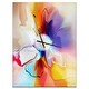 preview thumbnail 4 of 11, Designart 'Creative Flower in Multiple Colors' Oversized Modern Wall CLock