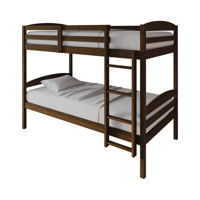 CraftPorch Contemporary Twin Over Twin Bunk Bed