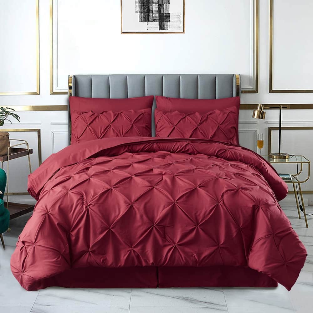 8 Pieces Pintuck Comforter Set