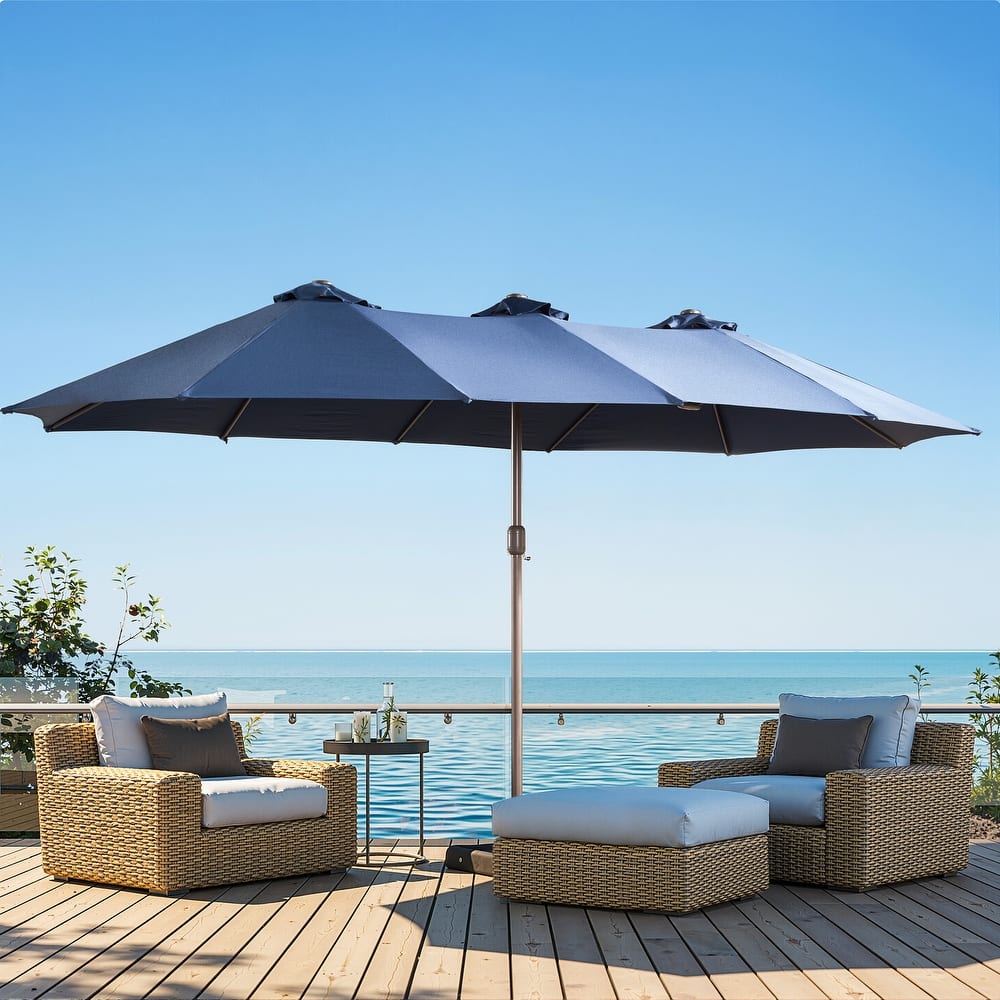 XIZZI Patio Umbrella Oversized Outdoor Shade with Base