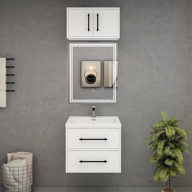 Victoria 24'' Wall-Mounted Vanity Set with Motion Sensor LED light Top Cabinet