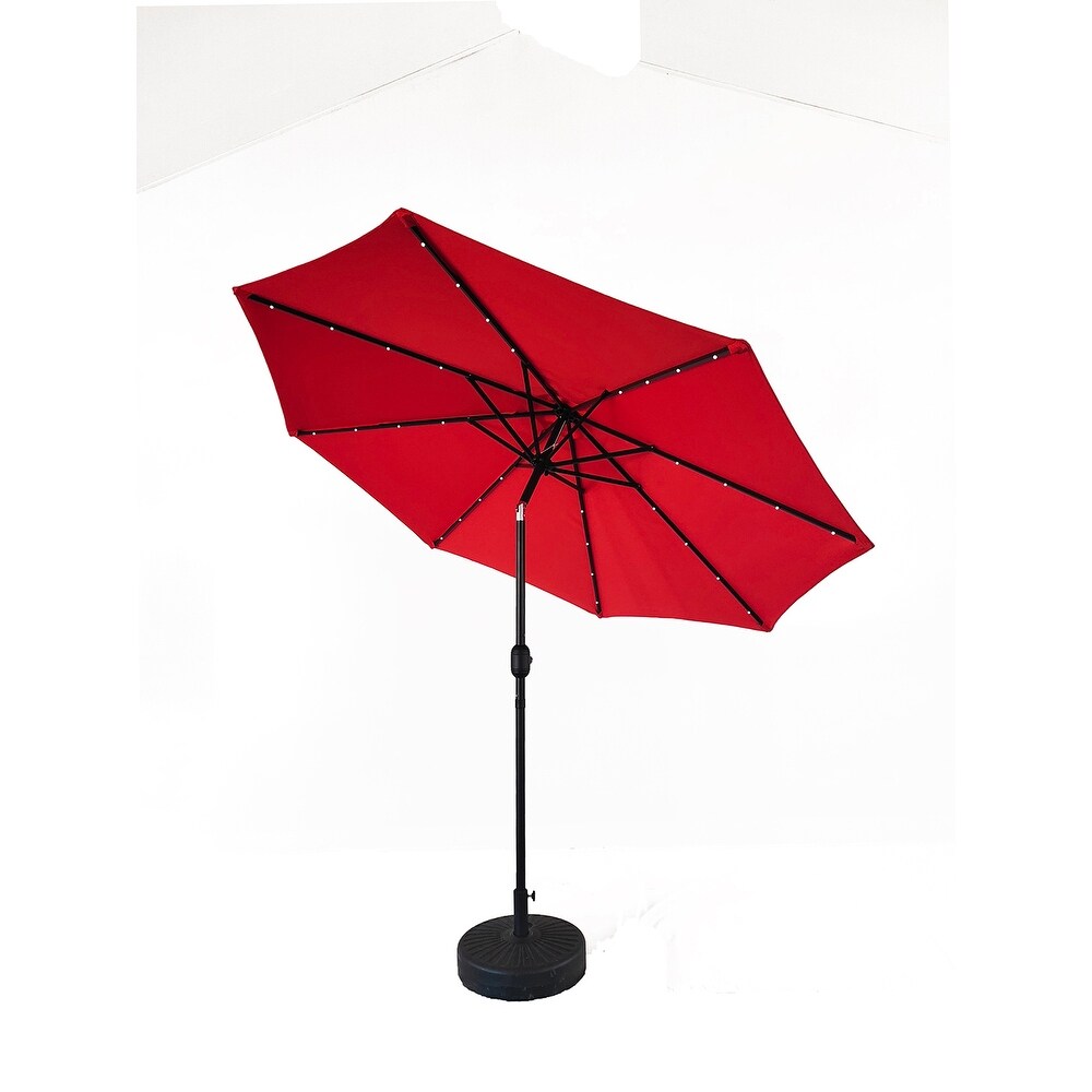 Overstock9ft Lighted Market Umbrella Green Dailymail