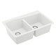 preview thumbnail 24 of 45, Karran Drop-In Quartz 50/50 Double Bowl Kitchen Sink