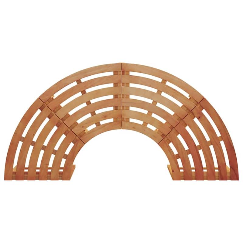 vidaXL Tree Bench Outdoor Patio Wooden Bench for Backyard Porch Park Wood