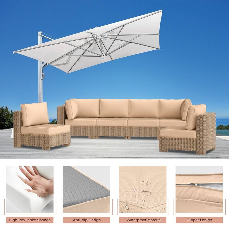 14 Piece Patio Furniture Cushion Set Outdoor Sofa Replacement Cushions
