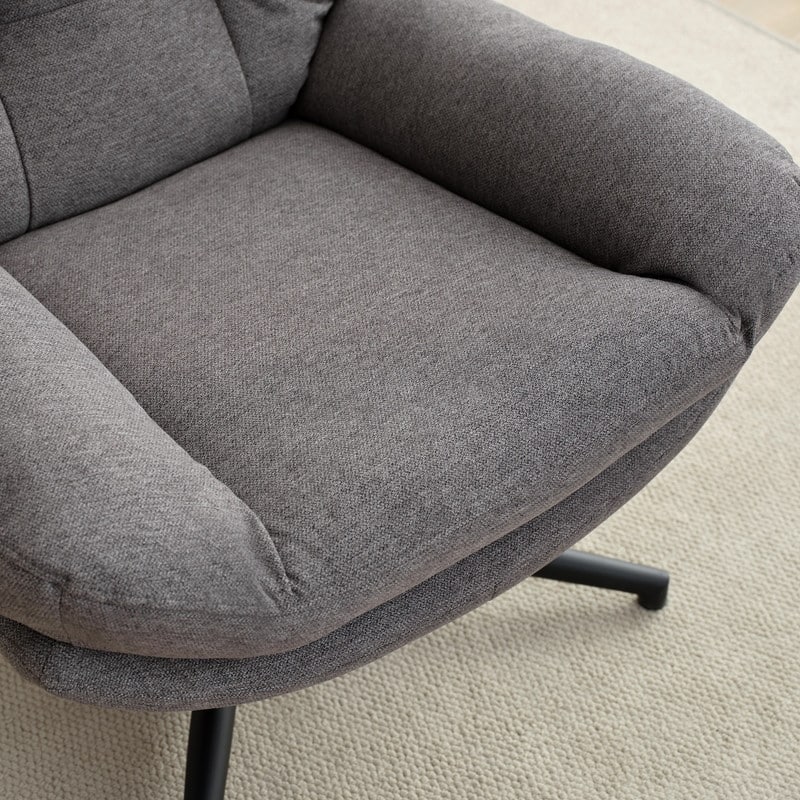 Swivel Accent Chair with Ottoman Rocker Chairs Ottoman Set Rocking Glider Lounge Reading Chair Footrest for Living Room Green