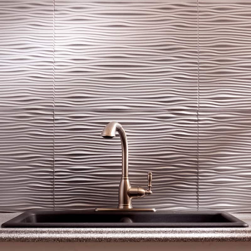 FASÄDE Waves Decorative Vinyl Backsplash Panel