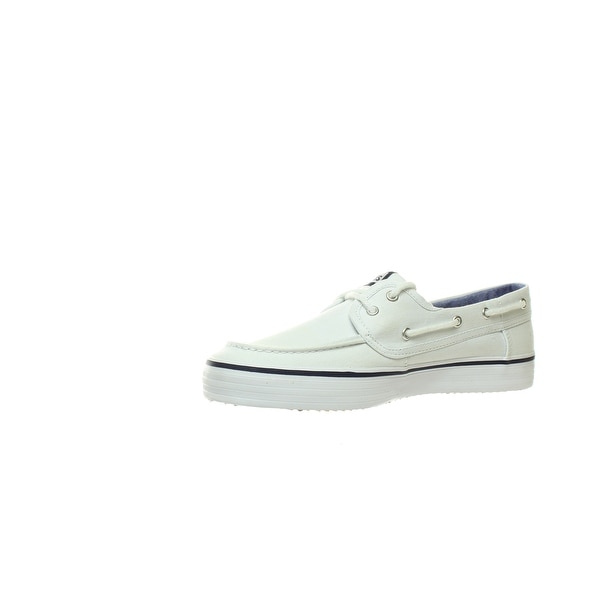 keds boat shoes white