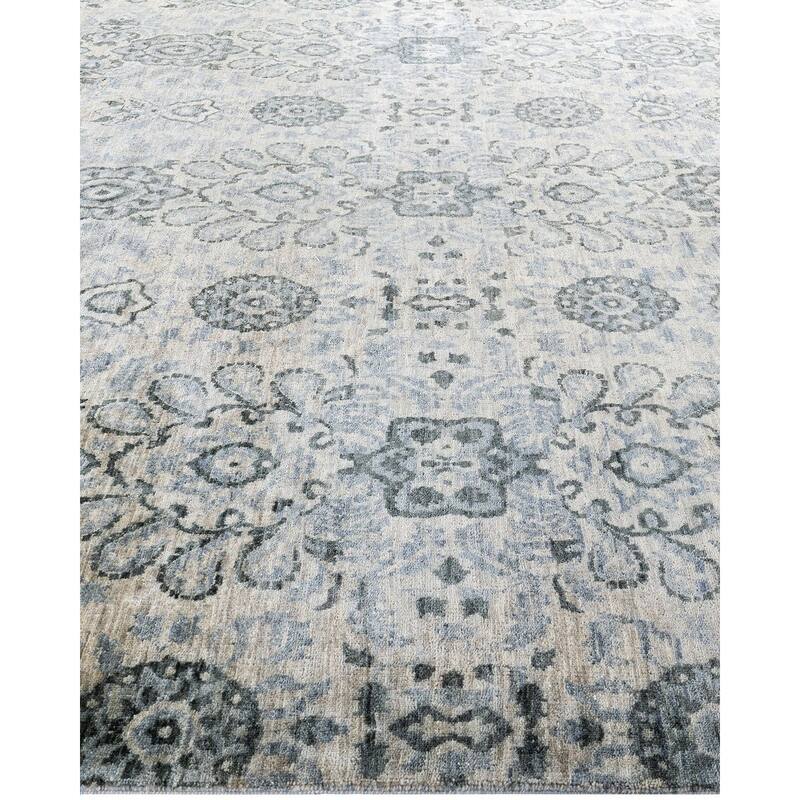 Ikat One-of-a-Kind Hand-Knotted Area Rug, Beige - 8' 3" x 10' 0"