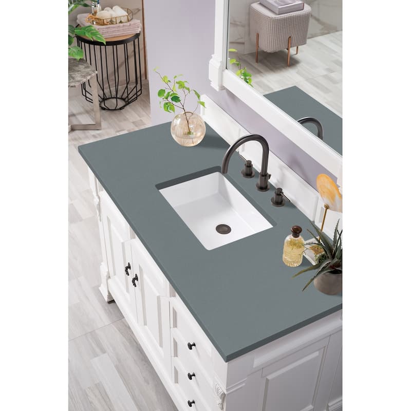 James Martin Vanities Brookfield 48" Single Vanity, Bright White