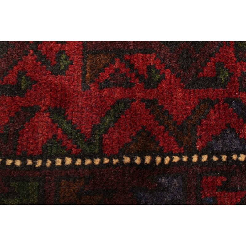 ECARPETGALLERY Hand-knotted Teimani Red Wool Rug - 2'10 x 4'2