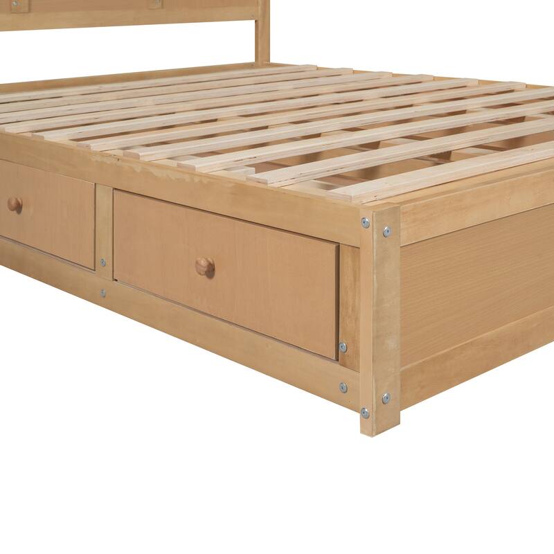 Platform Bed with Underneath Storage and 2 Drawers Bed Bath & Beyond 38210903