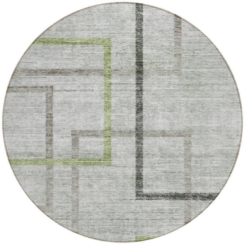 HomeRoots Geometric Transitional Rectangle Outdoor Rug