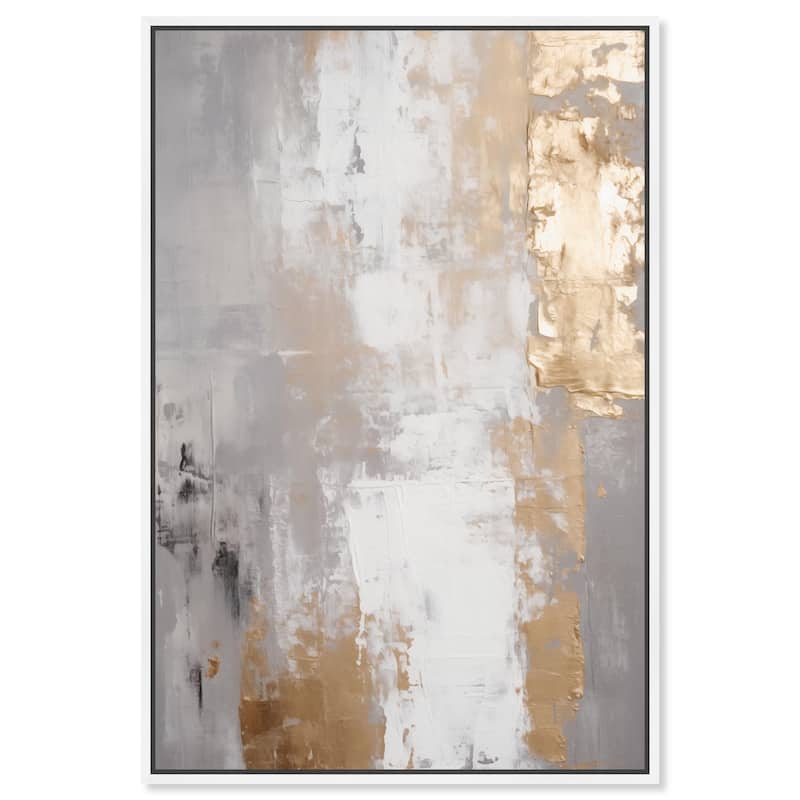 Woven Reminiscence III Canvas by Art Remedy - White - 36" x 54"