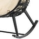 preview thumbnail 24 of 35, Moasis Cushioned Egg Chair with Rocker, PE Wicker