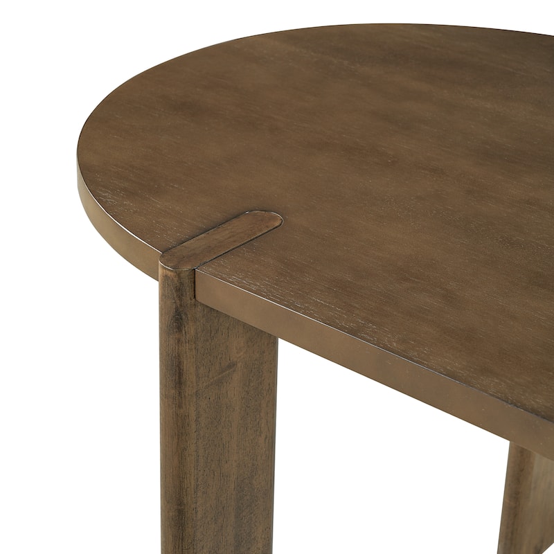 Christopher Knight Home - Mid Century Modern 71" Large Oval Wood Dining Table for 4-6 People - 70.87"L