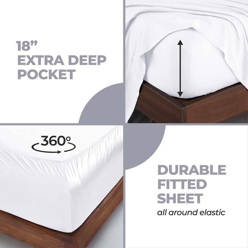Superior Modal From Beechwood 300 Thread Count Deep Pocket or Extra Deep Pocket Sheet Set
