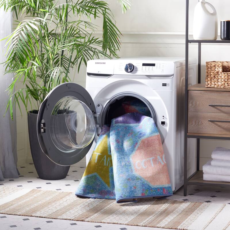 SAFAVIEH Kids Playhouse Machine Washable Slip Resistant Mirbana Neighborhood Road Rug