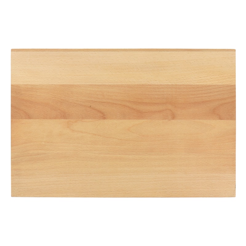 18 Inch x 12 Inch Beech Wood Reversible Rectangle Cutting Board with Juice Goove
