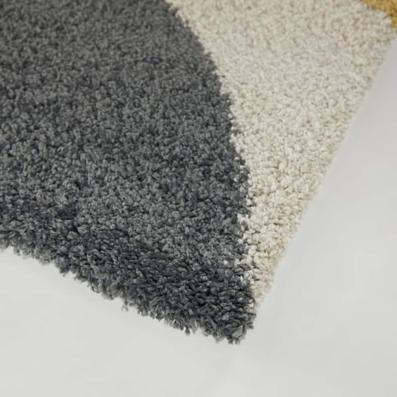 Dalton Modern Geo Shag Area Rug