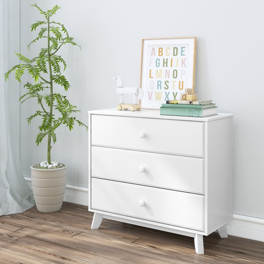 Max and Lily 3-Drawer Solid Wood Dresser