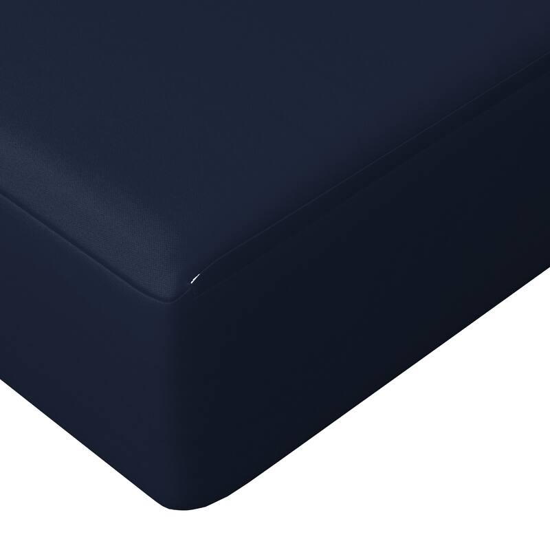 California Umbrella Outdoor Deep Seat Cushion Set, 24" x 48", Sunbrella Fabric, Densified Fiber Fill