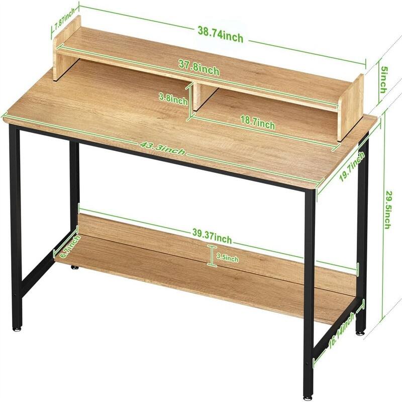 Computer Desk with Shelves