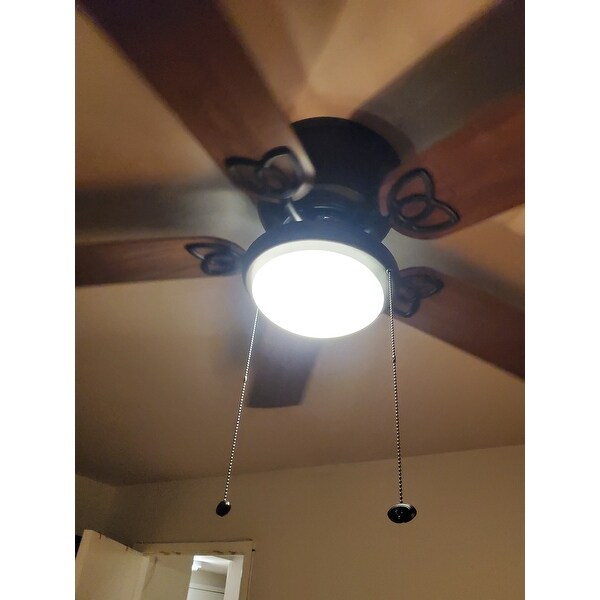 Bronze Hugger LED Ceiling Fan 