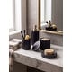 preview thumbnail 1 of 2, Roksana Marble Bath Accessories Set, Midnight Black Black