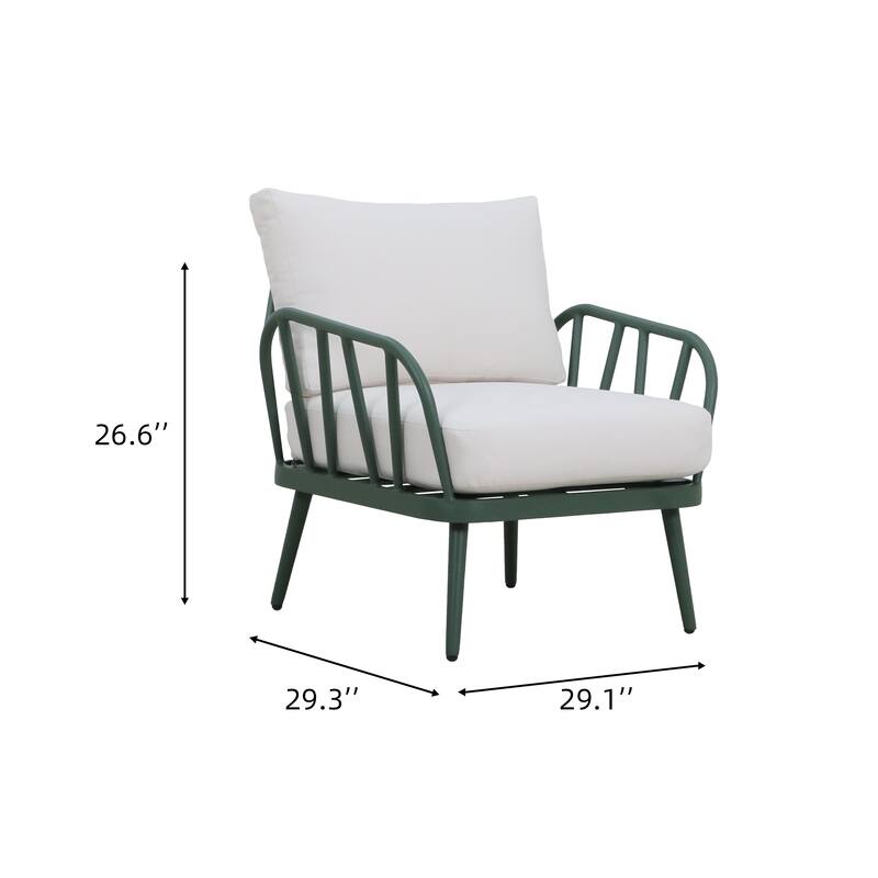 3-Piece Outdoor Patio Bistro Set with Cushions