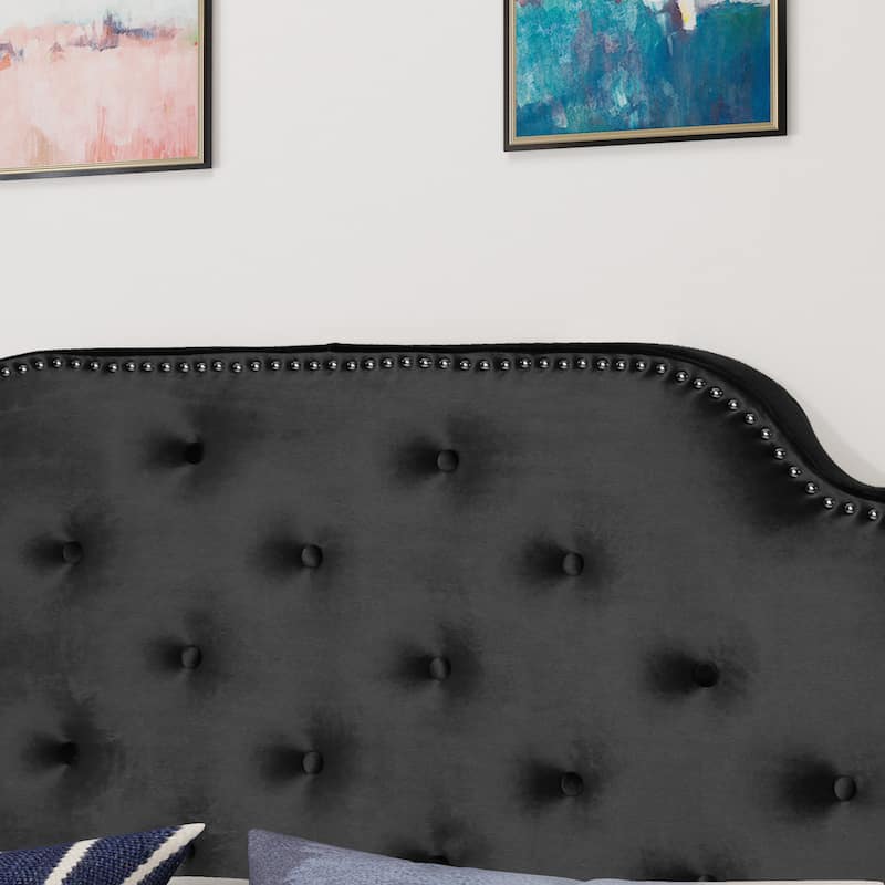Mid Century Headboard for Queen Size Bed,Upholstered Tufted Bed Headboard