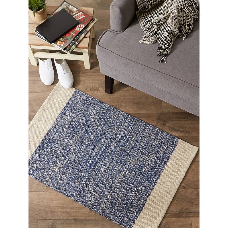 DII Stone Dobby Stripe Hand-Loomed Rug 2ft 6inx6 Ft - 36.0 In. L X 24.0 In. W X 0.2 In. H